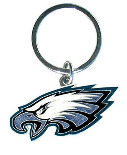 Philadelphia Eagles Silvertone Keychain Zamac Logo